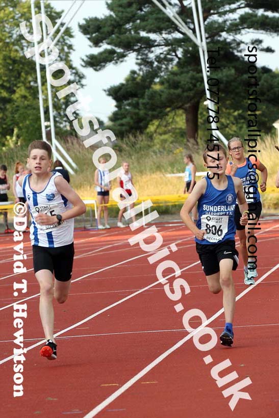 800 metres, 2021 North East Grand Prix 6, Monkton, Wednesday, August 4th. Photo: David T. Hewitson/Sports for All Pics